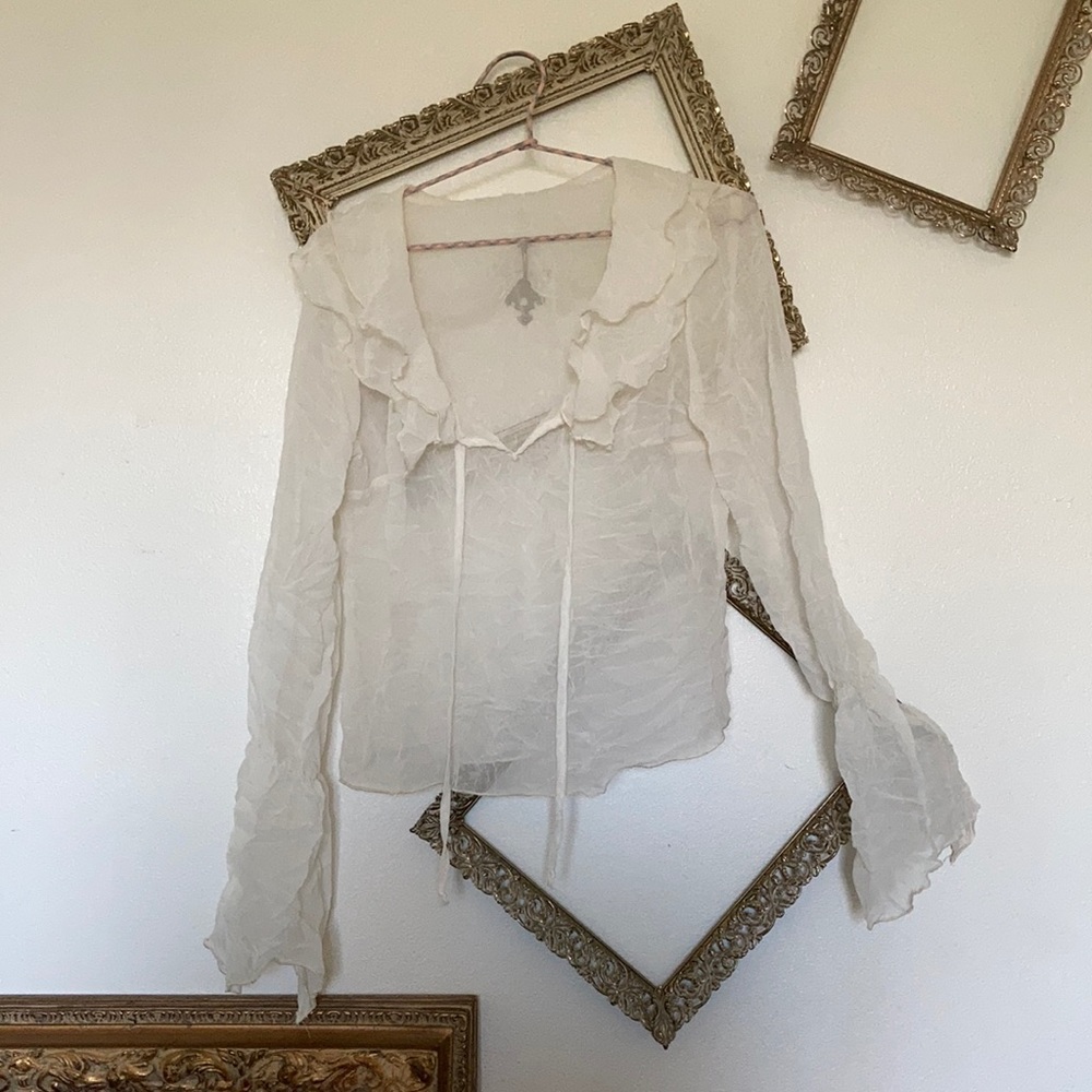 A poets blouse of inspiration. No brand.